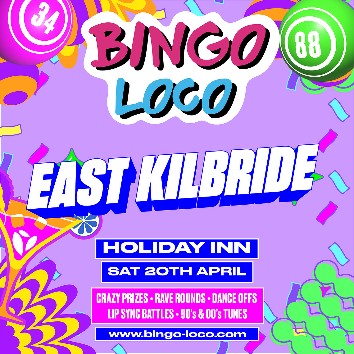 Holiday Inn, East Kilbride Saturday 20th April